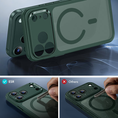 Husa MagSafe pentru Apple iPhone 17 Pro, ESR, Classic Hybrid, Verde Satinata