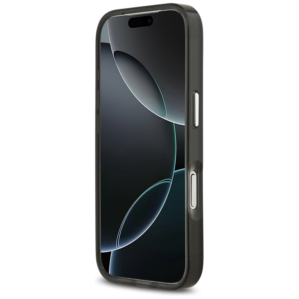 Husa MagSafe pentru Apple iPhone 17 Pro, Karl Lagerfeld, IML Aquarelle Karl Ikonik, Neagra