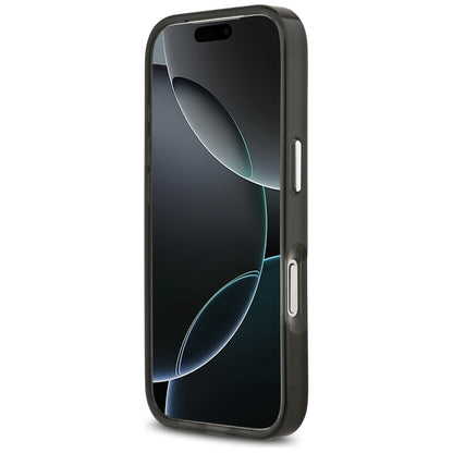 Husa MagSafe pentru Apple iPhone 17 Pro, Karl Lagerfeld, IML Aquarelle Karl Ikonik, Neagra