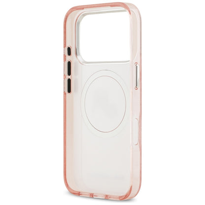 Husa MagSafe pentru Apple iPhone 17 Pro, Karl Lagerfeld, IML Glitter Karl & Choupette`s Heads, Roz