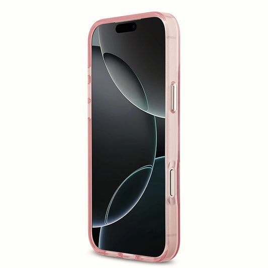 Husa MagSafe pentru Apple iPhone 17 Pro, Karl Lagerfeld, IML Sketch Logo Choupette, Roz