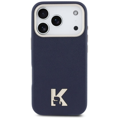 Husa MagSafe pentru Apple iPhone 17 Pro, Karl Lagerfeld, Karl Head Logo, Albastra