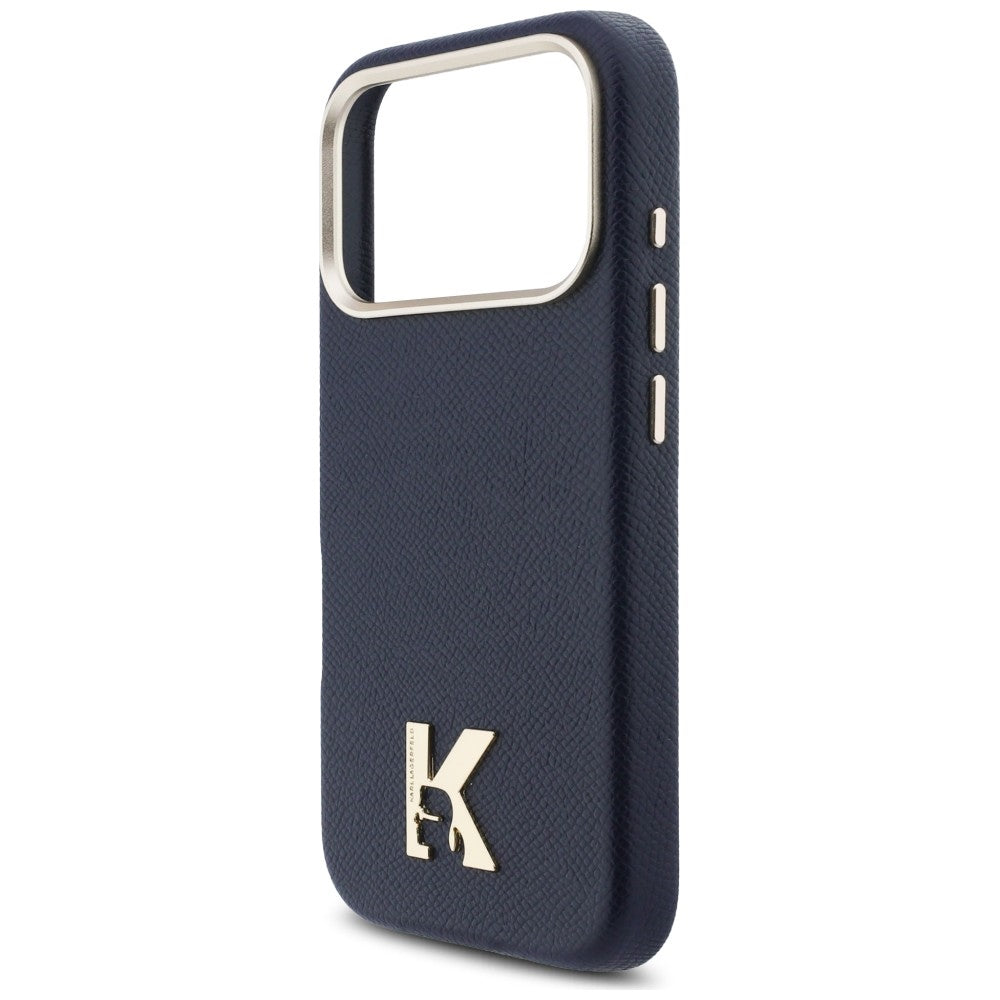 Husa MagSafe pentru Apple iPhone 17 Pro, Karl Lagerfeld, Karl Head Logo, Albastra