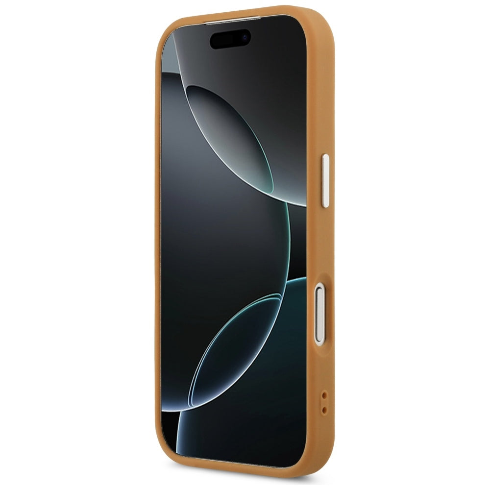 Husa MagSafe pentru Apple iPhone 17 Pro, Karl Lagerfeld, Point & Metal Logo, Maro