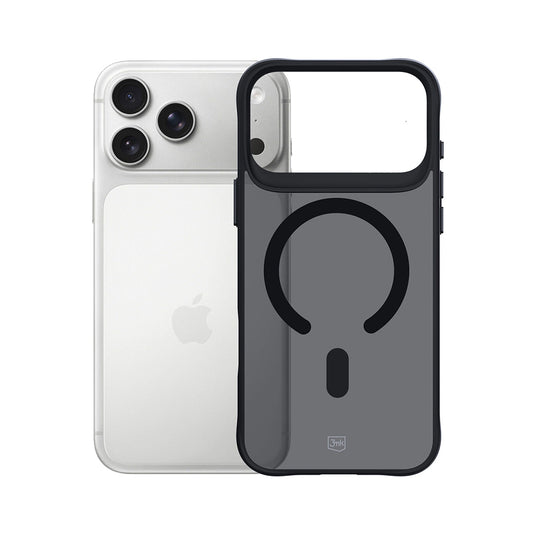 Husa MagSafe pentru Apple iPhone 17 Pro Max, 3MK, Smoke MagCase, Neagra