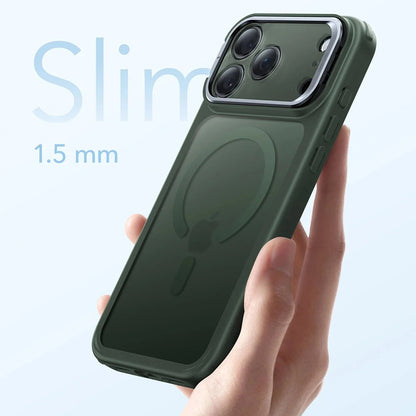 Husa MagSafe pentru Apple iPhone 17 Pro Max, ESR, Classic Hybrid Kickstand, Verde Satinata