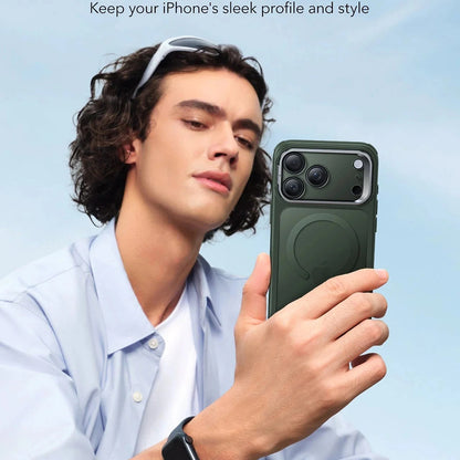 Husa MagSafe pentru Apple iPhone 17 Pro Max, ESR, Classic Hybrid Kickstand, Verde Satinata