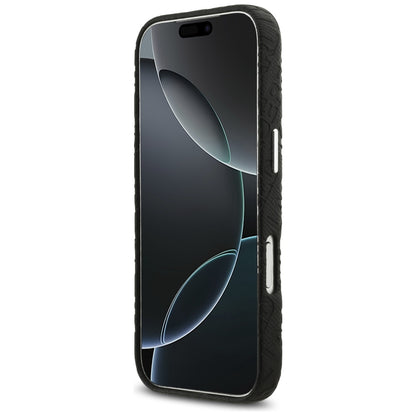 Husa MagSafe pentru Apple iPhone 17 Pro Max, Karl Lagerfeld, FW Stamped Karl, Neagra