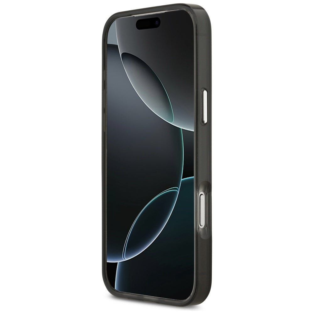 Husa MagSafe pentru Apple iPhone 17 Pro Max, Karl Lagerfeld, IML Aquarelle Karl Ikonik, Neagra