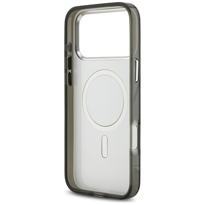 Husa MagSafe pentru Apple iPhone 17 Pro Max, Karl Lagerfeld, IML Aquarelle Logo Karl & Choupette, Neagra