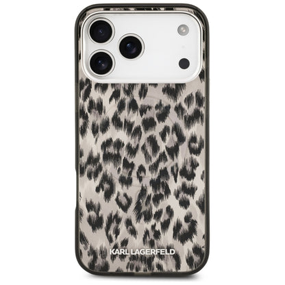 Husa MagSafe pentru Apple iPhone 17 Pro Max, Karl Lagerfeld, IML Leopard Pattern, Maro
