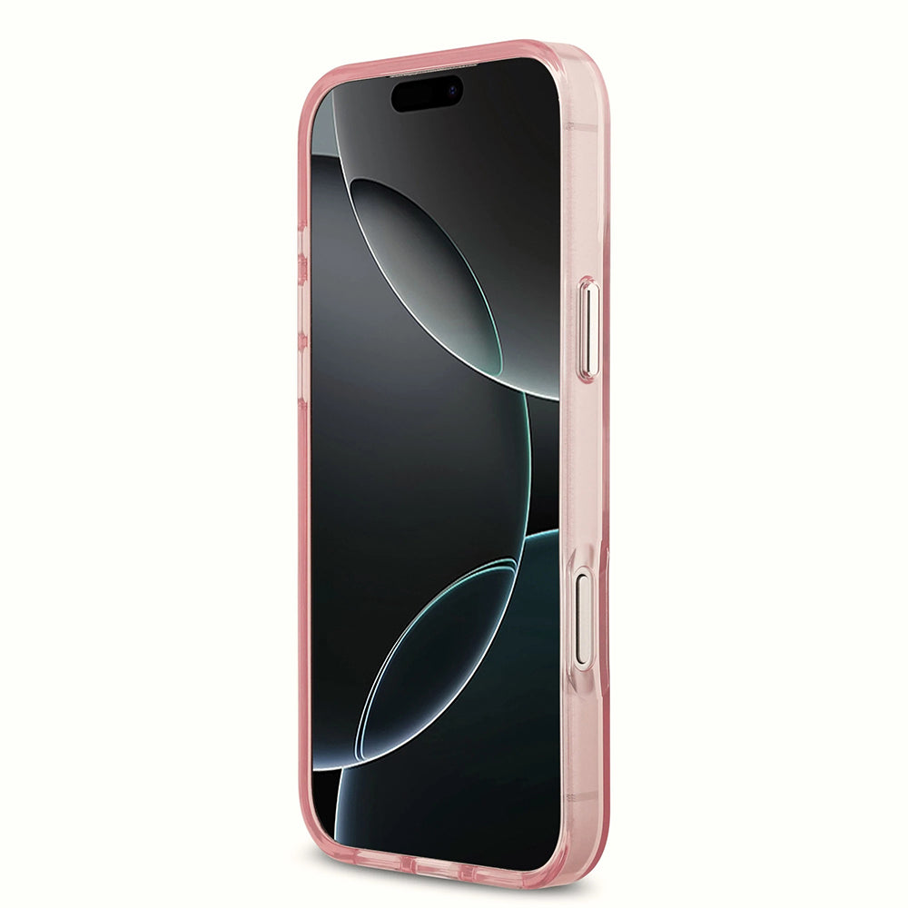 Husa MagSafe pentru Apple iPhone 17 Pro Max, Karl Lagerfeld, IML Sketch Logo Choupette, Roz