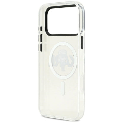 Husa MagSafe pentru Apple iPhone 17 Pro Max, Karl Lagerfeld, IML Sketch Logo Karl, Transparenta