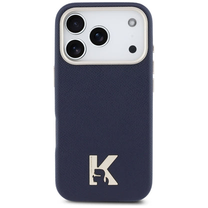 Husa MagSafe pentru Apple iPhone 17 Pro Max, Karl Lagerfeld, Karl Head Logo, Albastra