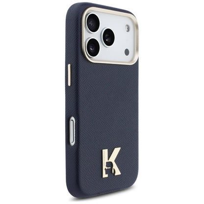 Husa MagSafe pentru Apple iPhone 17 Pro Max, Karl Lagerfeld, Karl Head Logo, Albastra