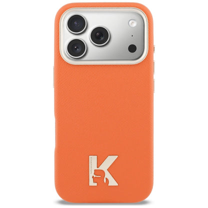 Husa MagSafe pentru Apple iPhone 17 Pro Max, Karl Lagerfeld, Karl Head Logo, Portocalie