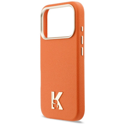 Husa MagSafe pentru Apple iPhone 17 Pro Max, Karl Lagerfeld, Karl Head Logo, Portocalie