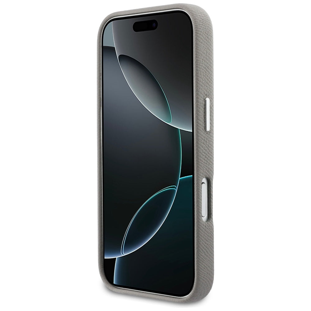 Husa MagSafe pentru Apple iPhone 17 Pro Max, Karl Lagerfeld, Saffiano Karl & Choupette Pins, Gri