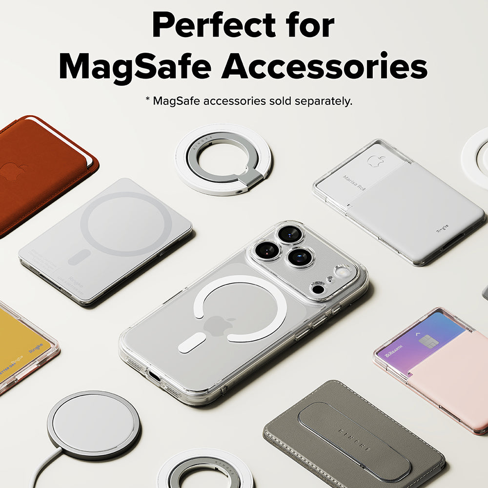 Husa MagSafe pentru Apple iPhone 17 Pro Max, Ringke, Fusion, Transparenta