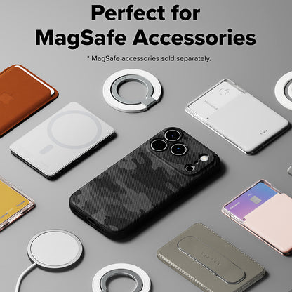 Husa MagSafe pentru Apple iPhone 17 Pro Max, Ringke, Onyx, Camuflaj