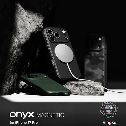 Husa MagSafe pentru Apple iPhone 17 Pro Max, Ringke, Onyx, Neagra