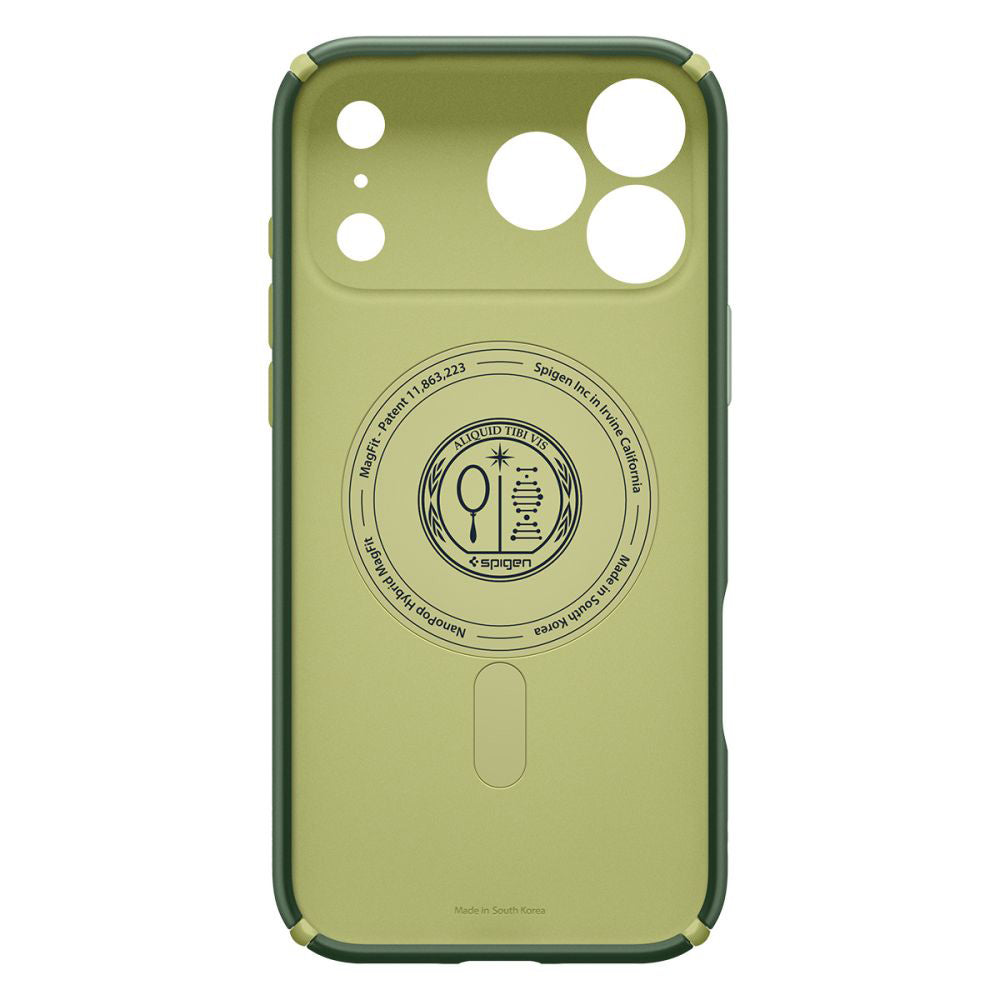 Husa MagSafe pentru Apple iPhone 17 Pro Max, Spigen, Caseology Nano Pop Hybrid, Verde ACS11148