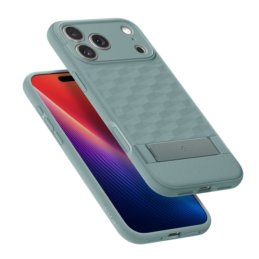 Husa MagSafe pentru Apple iPhone 17 Pro Max, Spigen, Caseology Parallax S, Verde