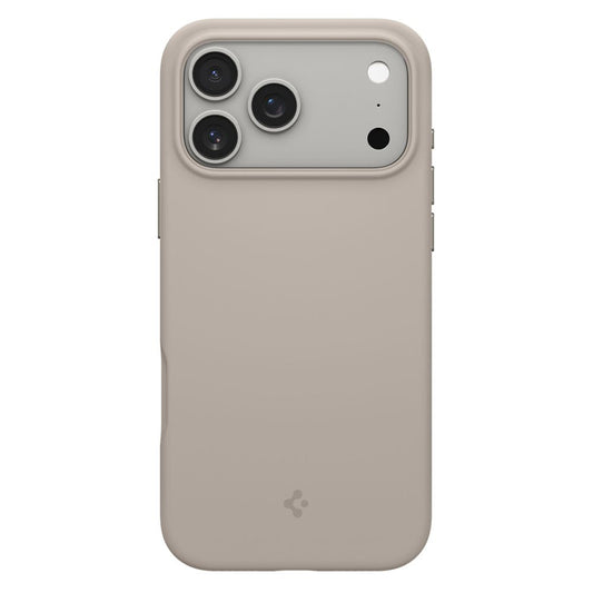 Husa MagSafe pentru Apple iPhone 17 Pro Max, Spigen, Silicone Fit, Crem