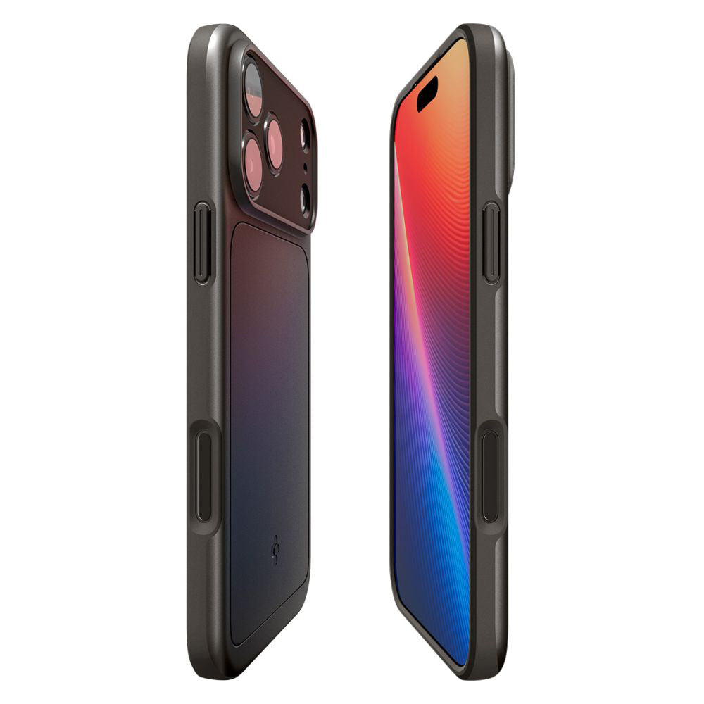 Husa MagSafe pentru Apple iPhone 17 Pro Max, Spigen, Thin Fit, Gri