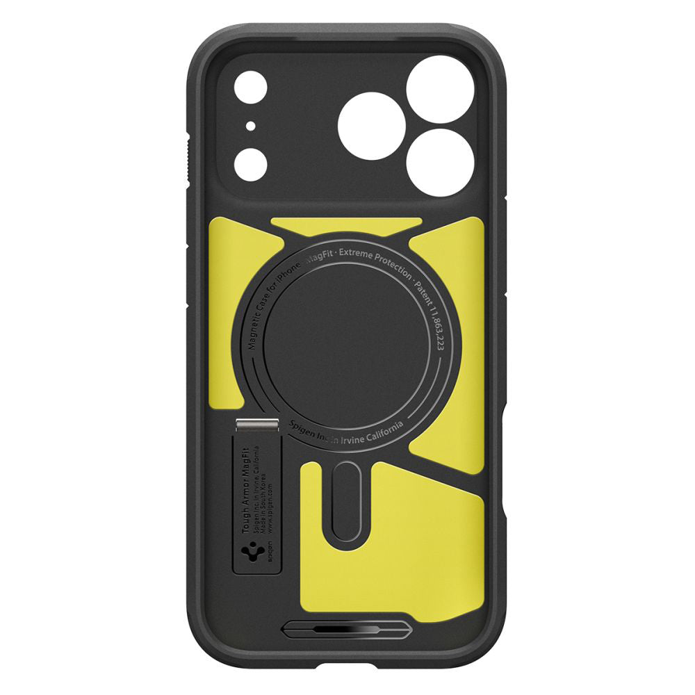 Husa MagSafe pentru Apple iPhone 17 Pro Max, Spigen, Tough Armor T, Gri