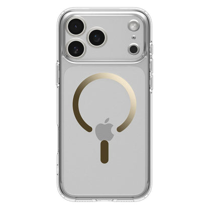 Husa MagSafe pentru Apple iPhone 17 Pro Max, Spigen, Ultra Hybrid, Aurie Transparenta