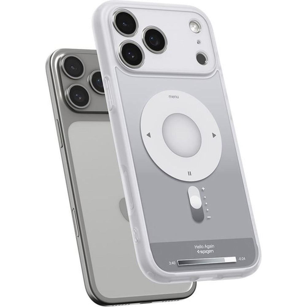 Husa MagSafe pentru Apple iPhone 17 Pro Max, Spigen, Ultra Hybrid Classic, Argintie