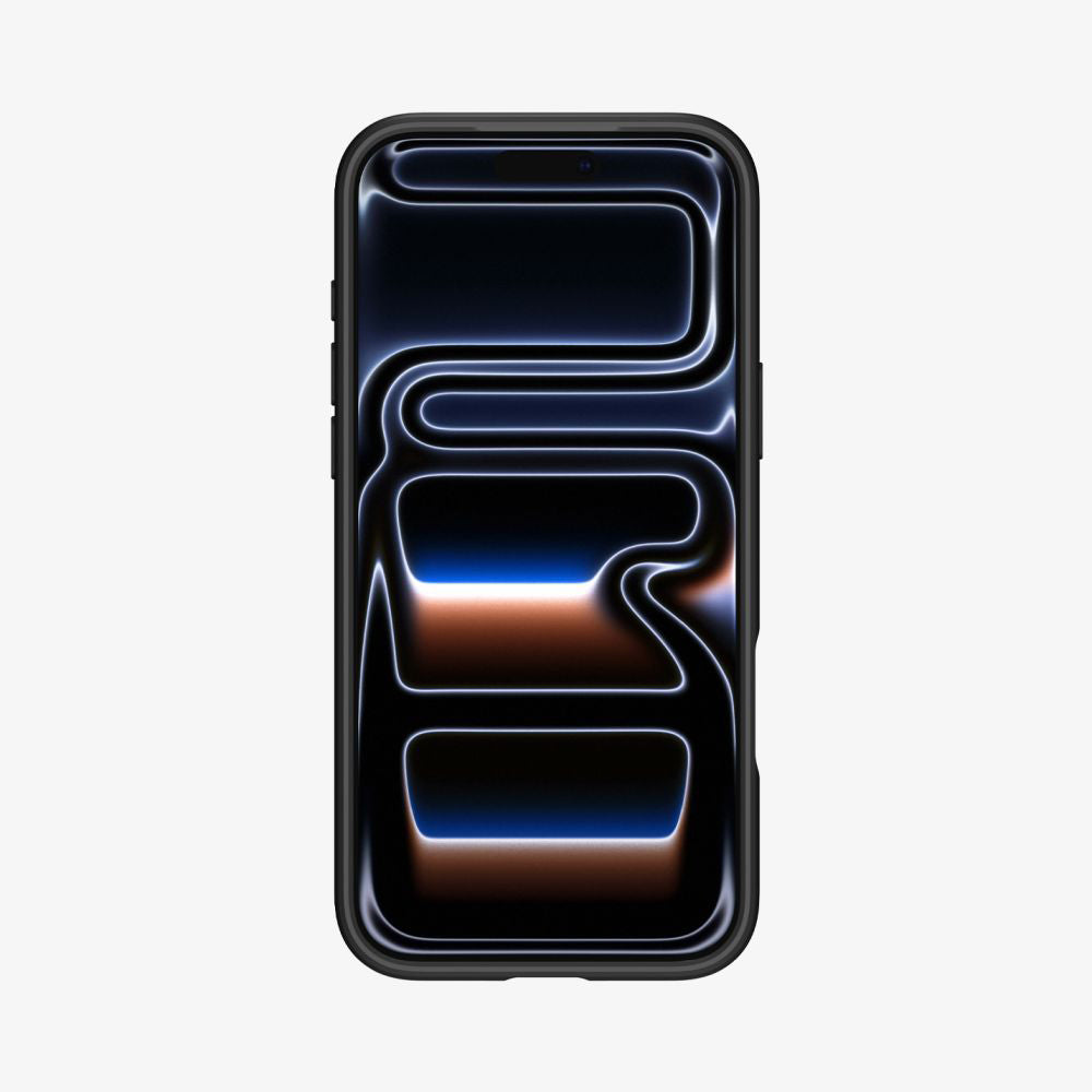 Husa MagSafe pentru Apple iPhone 17 Pro Max, Spigen, Ultra Hybrid, Neagra Portocalie Satinata