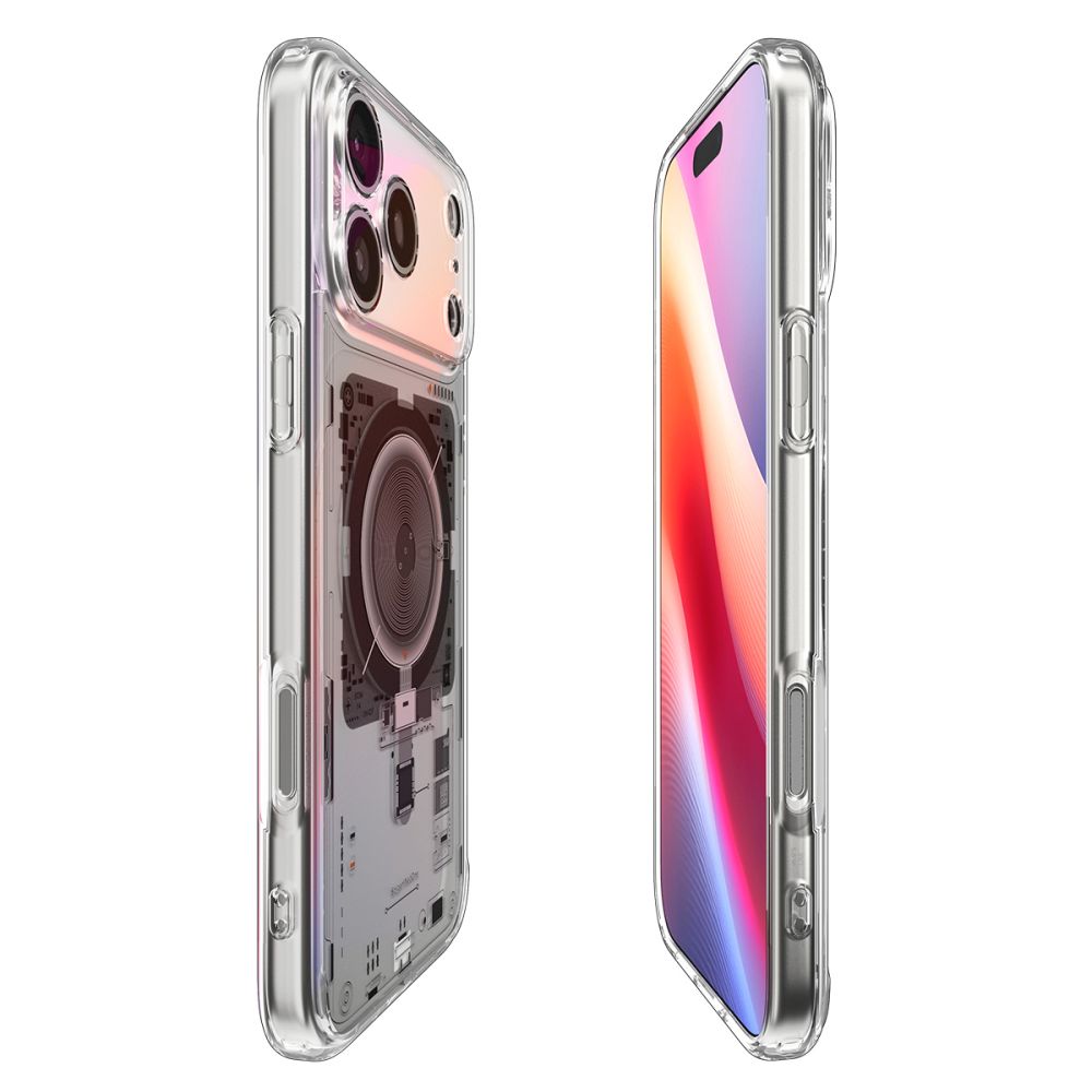 Husa MagSafe pentru Apple iPhone 17 Pro Max, Spigen, Ultra Hybrid Neo One, Transparenta