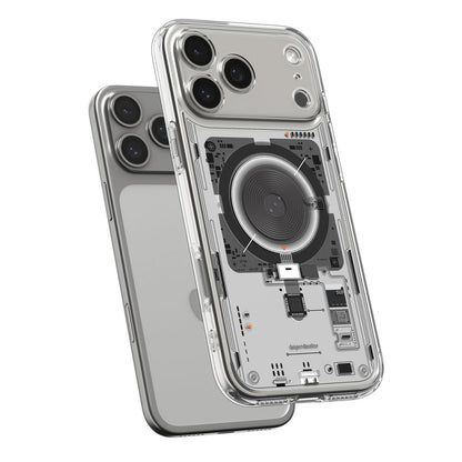 Husa MagSafe pentru Apple iPhone 17 Pro Max, Spigen, Ultra Hybrid Neo One, Transparenta