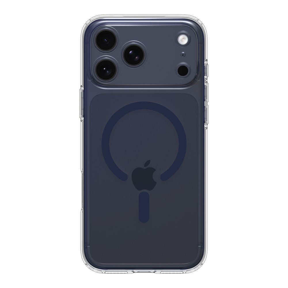 Husa MagSafe pentru Apple iPhone 17 Pro Max, Spigen, Ultra Hybrid, Transparenta Bleumarin ACS11108