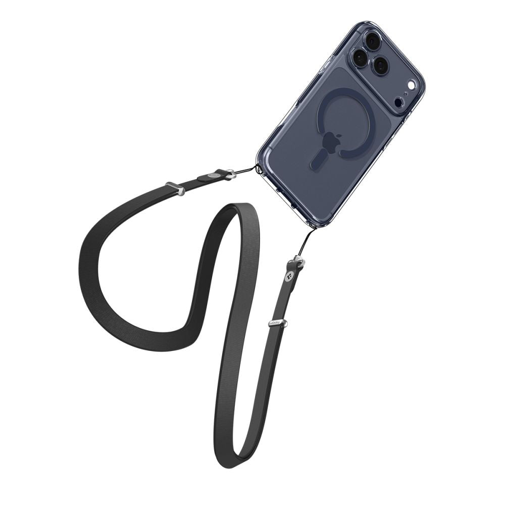 Husa MagSafe pentru Apple iPhone 17 Pro Max, Spigen, Ultra Hybrid, Transparenta Bleumarin ACS11108