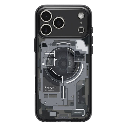 Husa MagSafe pentru Apple iPhone 17 Pro Max, Spigen, Ultra Hybrid Zero One, Neagra