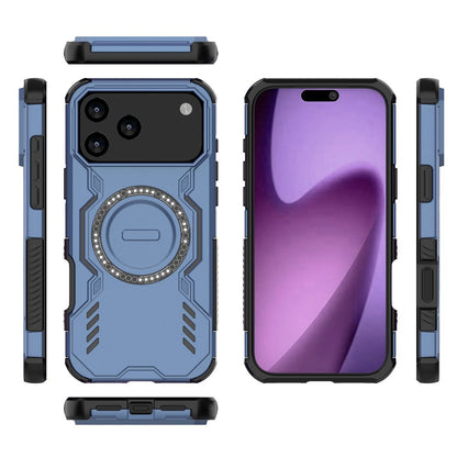 Husa MagSafe pentru Apple iPhone 17 Pro Max, Techsuit, ArmorMag, Albastra