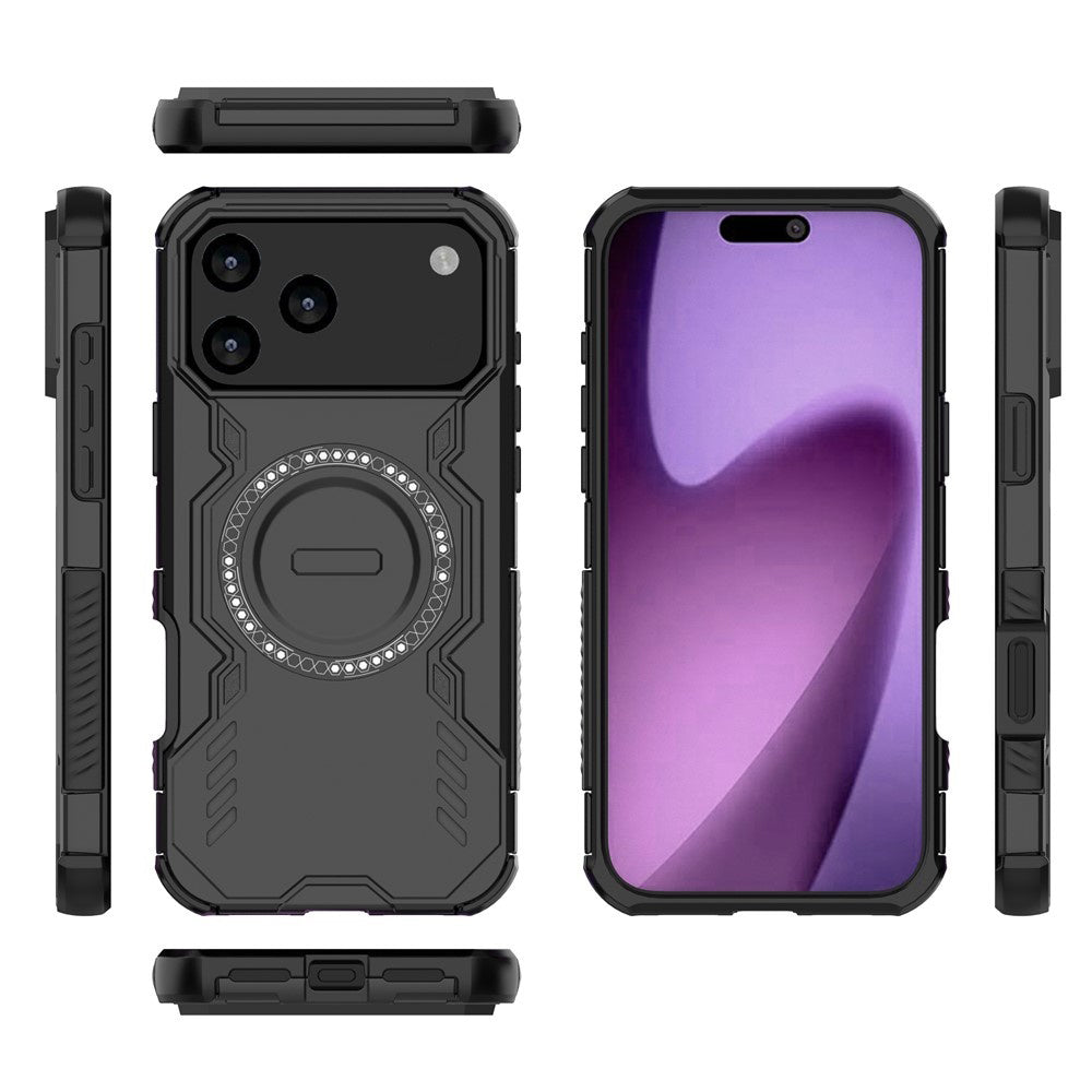 Husa MagSafe pentru Apple iPhone 17 Pro Max, Techsuit, ArmorMag, Neagra