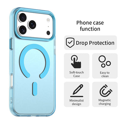 Husa MagSafe pentru Apple iPhone 17 Pro Max, Techsuit, CandyCase, Albastra