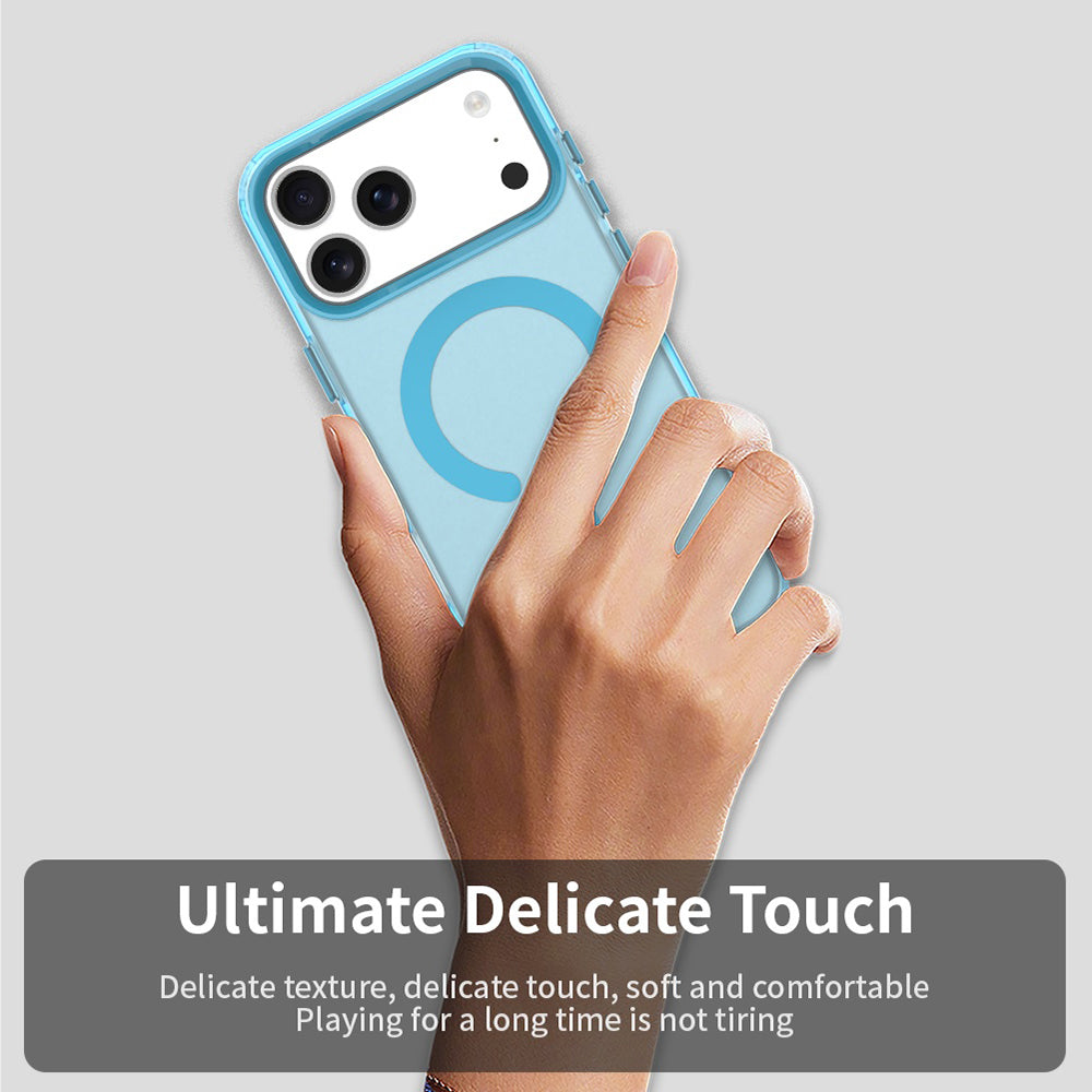Husa MagSafe pentru Apple iPhone 17 Pro Max, Techsuit, CandyCase, Albastra