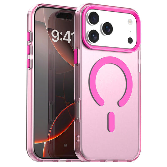 Husa MagSafe pentru Apple iPhone 17 Pro Max, Techsuit, CandyCase, Roz