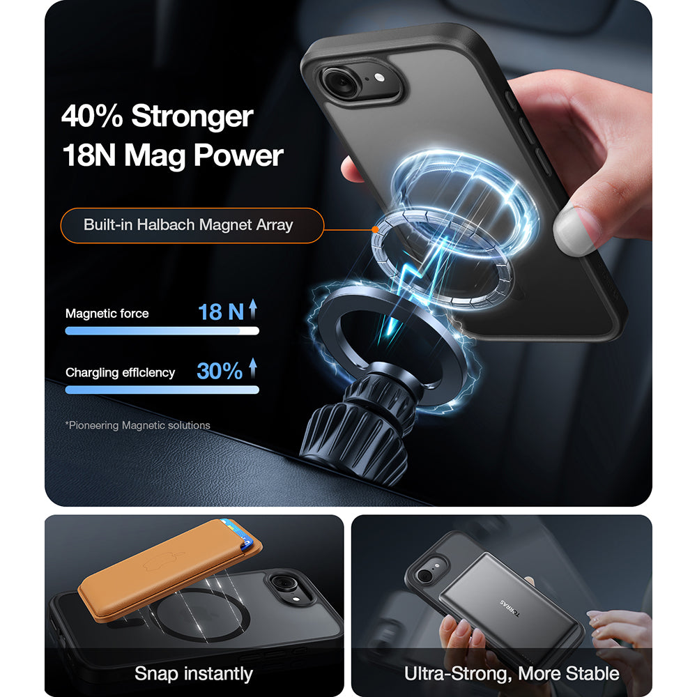 Husa MagSafe pentru Apple iPhone 17 Pro Max, Torras, Guardian, Albastra
