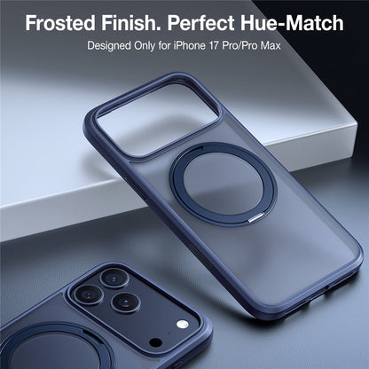 Husa MagSafe pentru Apple iPhone 17 Pro Max, Torras, Ostand Pro, Albastra