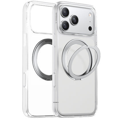 Husa MagSafe pentru Apple iPhone 17 Pro Max, Torras, Ostand Pro, Transparenta