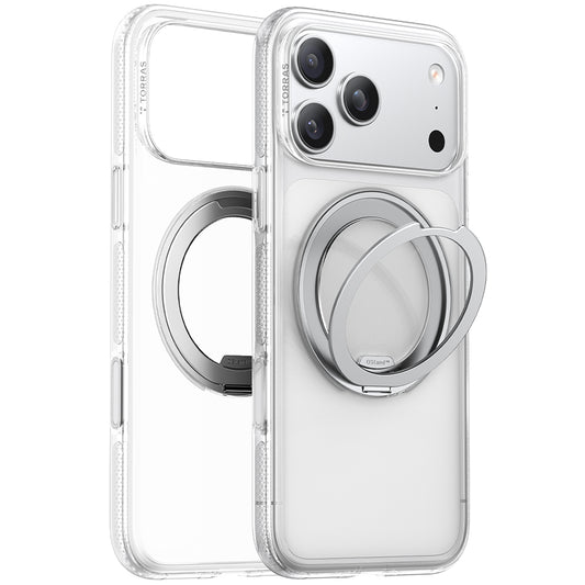 Husa MagSafe pentru Apple iPhone 17 Pro Max, Torras, Ostand R Fitness, Transparenta