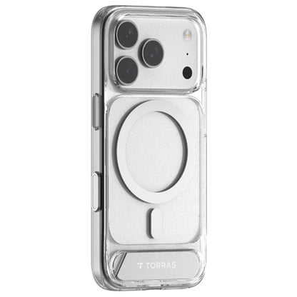 Husa MagSafe pentru Apple iPhone 17 Pro Max, Torras, Pstand, Transparenta