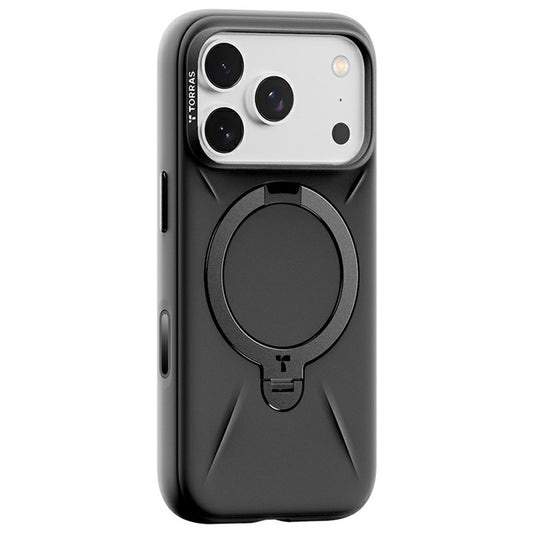 Husa MagSafe pentru Apple iPhone 17 Pro Max, Torras, QPRO Silicone, Neagra