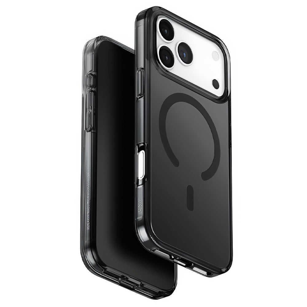 Husa MagSafe pentru Apple iPhone 17 Pro Max, UNIQ, Clario MagClick, Neagra